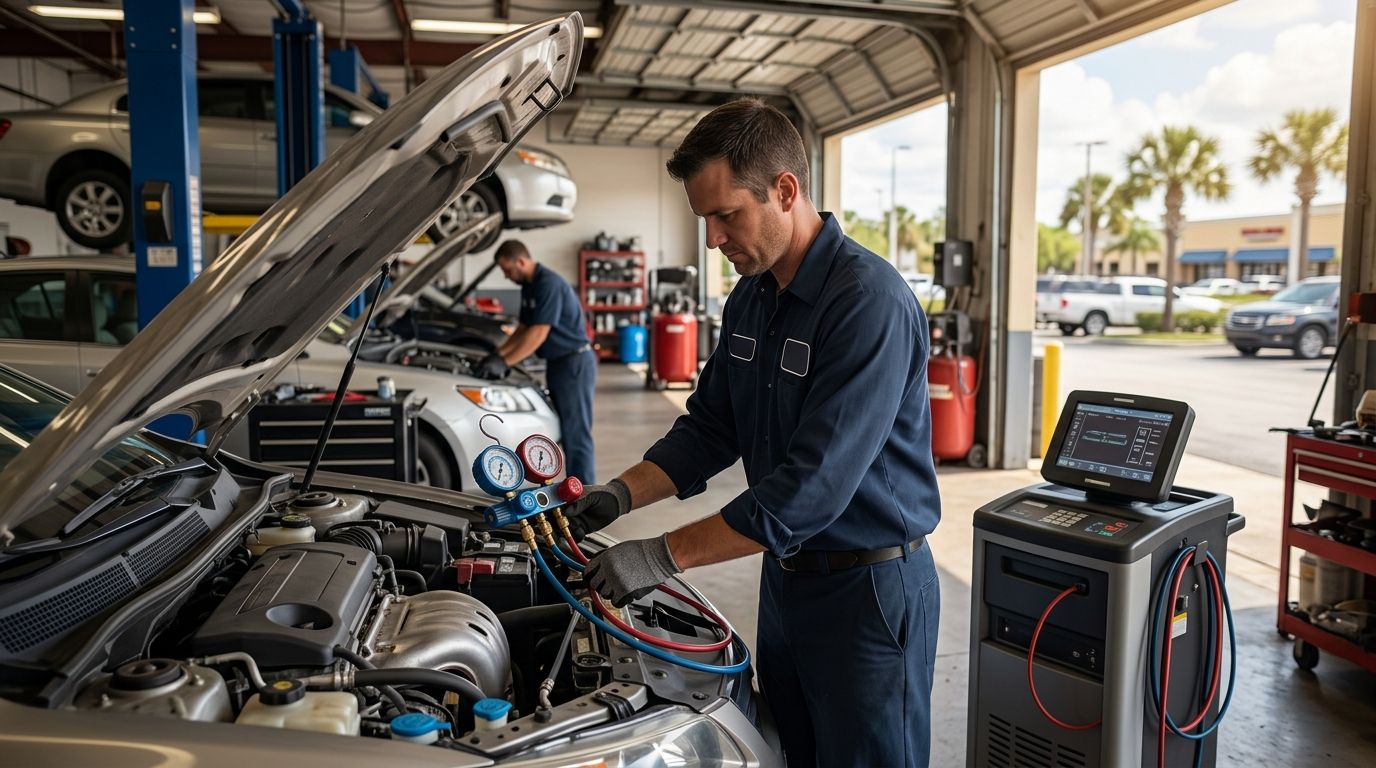How much does car AC repair cost in Kissimmee, FL in 2025?