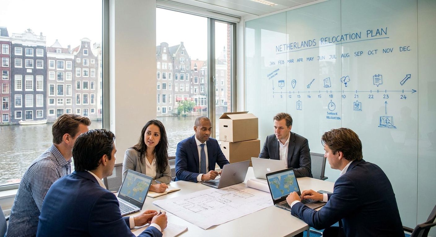 How to plan a corporate relocation timeline for the Netherlands