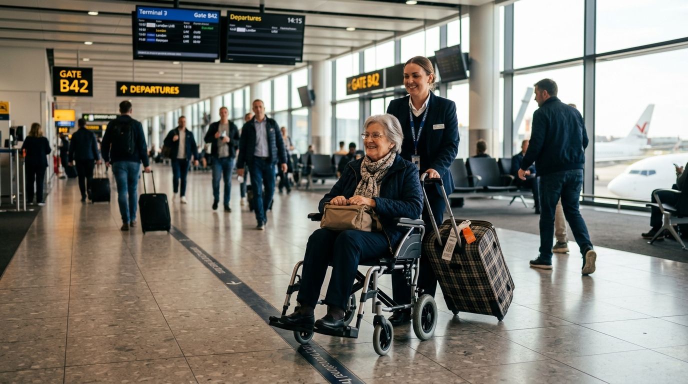 Transport wheelchairs for air travel