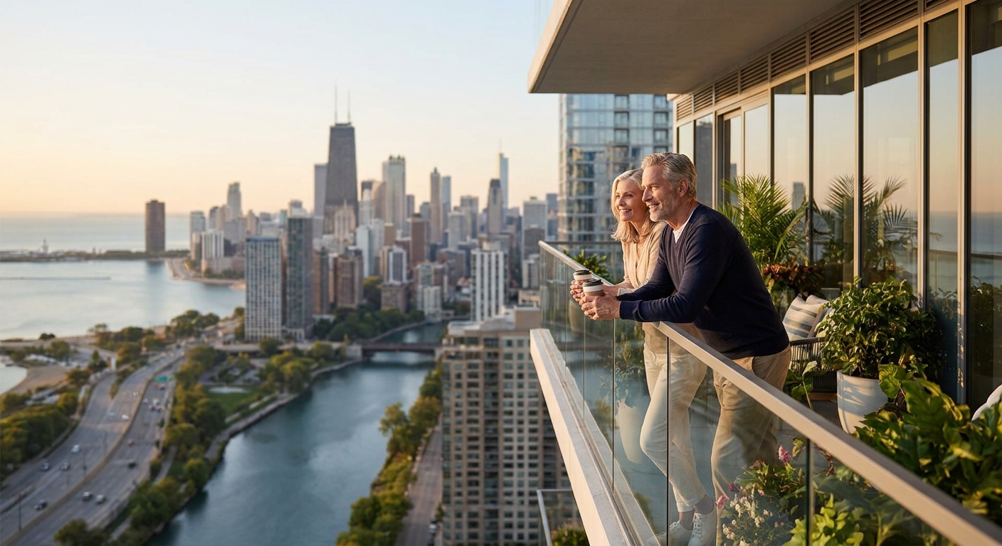 High rise apartments for empty nesters in Chicago