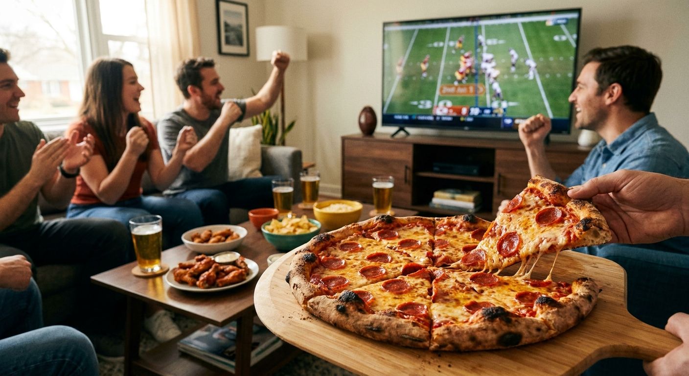New York-style pizza for game day parties