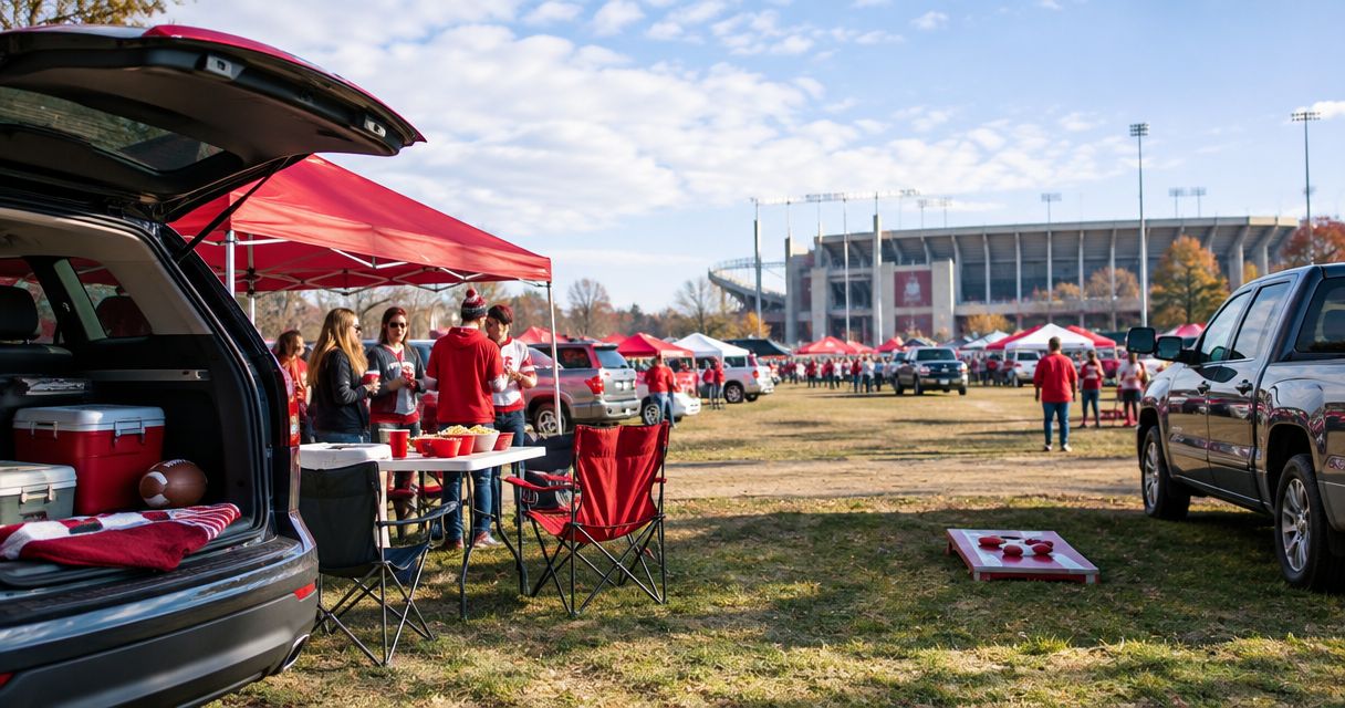 Can I park overnight at IU football tailgate lots?