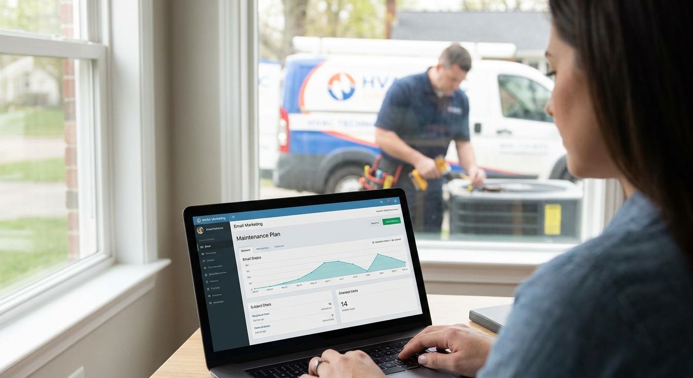 Email marketing for HVAC maintenance plans