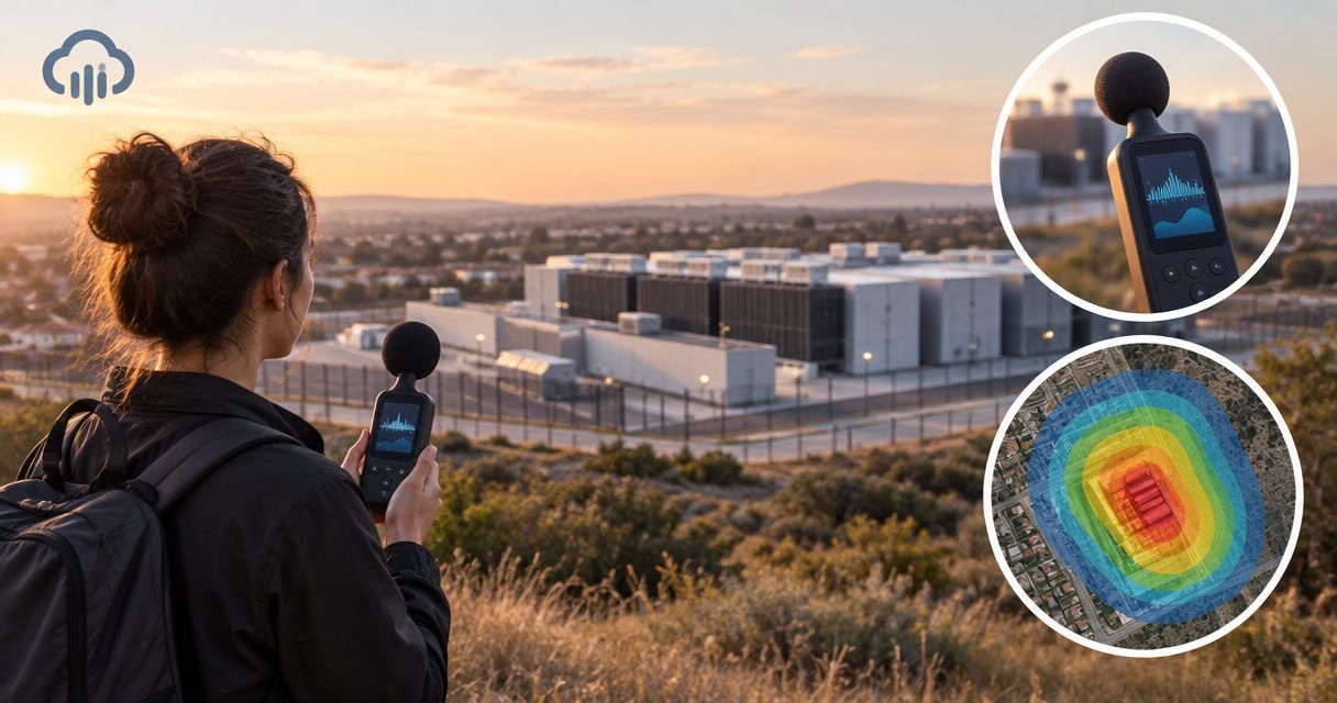 How to measure data center noise near your home