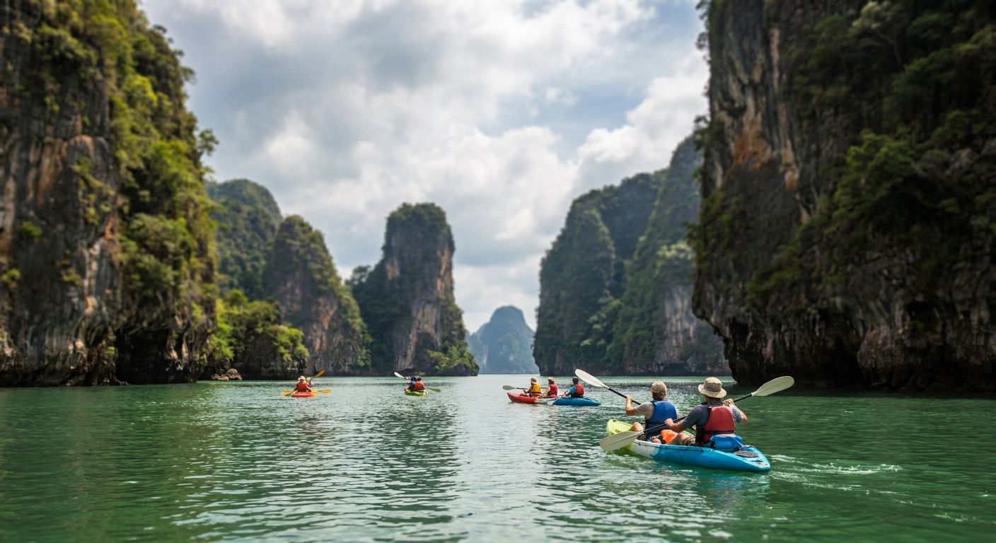 Phang Nga Bay sea canoe tours for travel agents