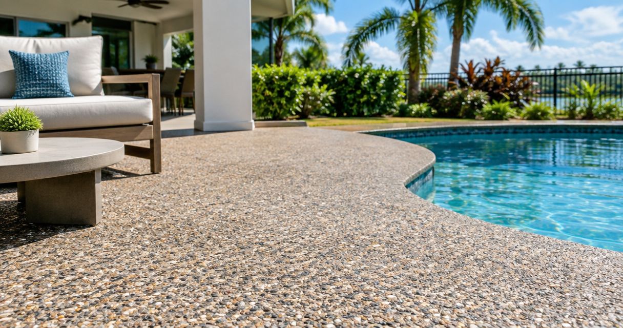 Best exposed aggregate finishes for Florida patios in 2026