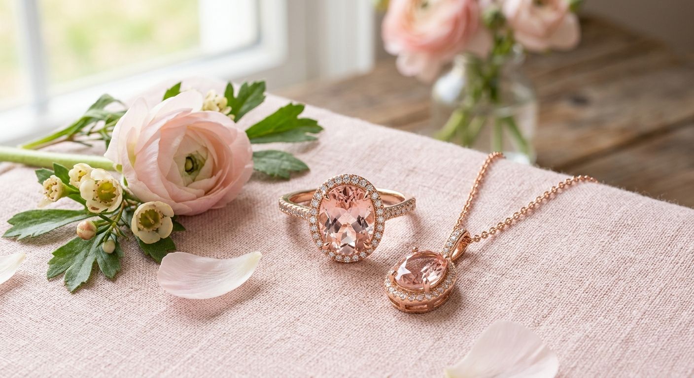Morganite jewelry for pink gemstone lovers
