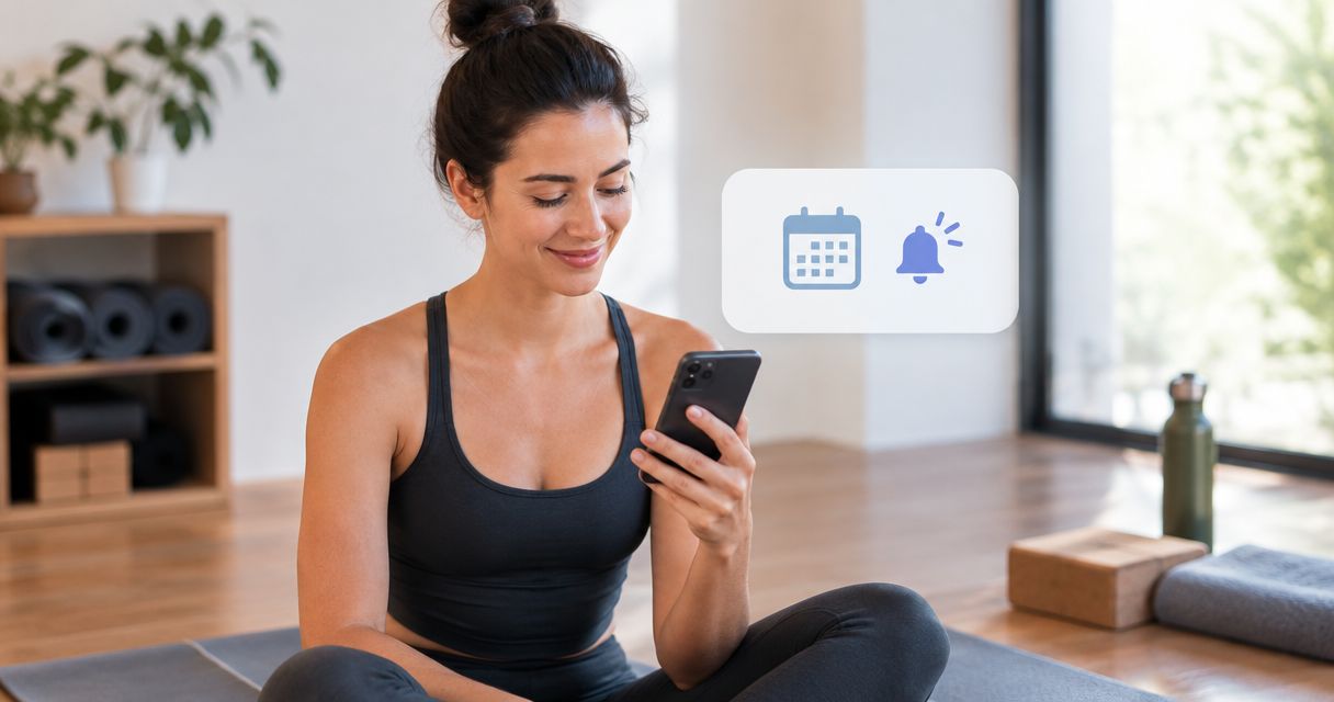 Automatic class reminders: how to never miss a booked class