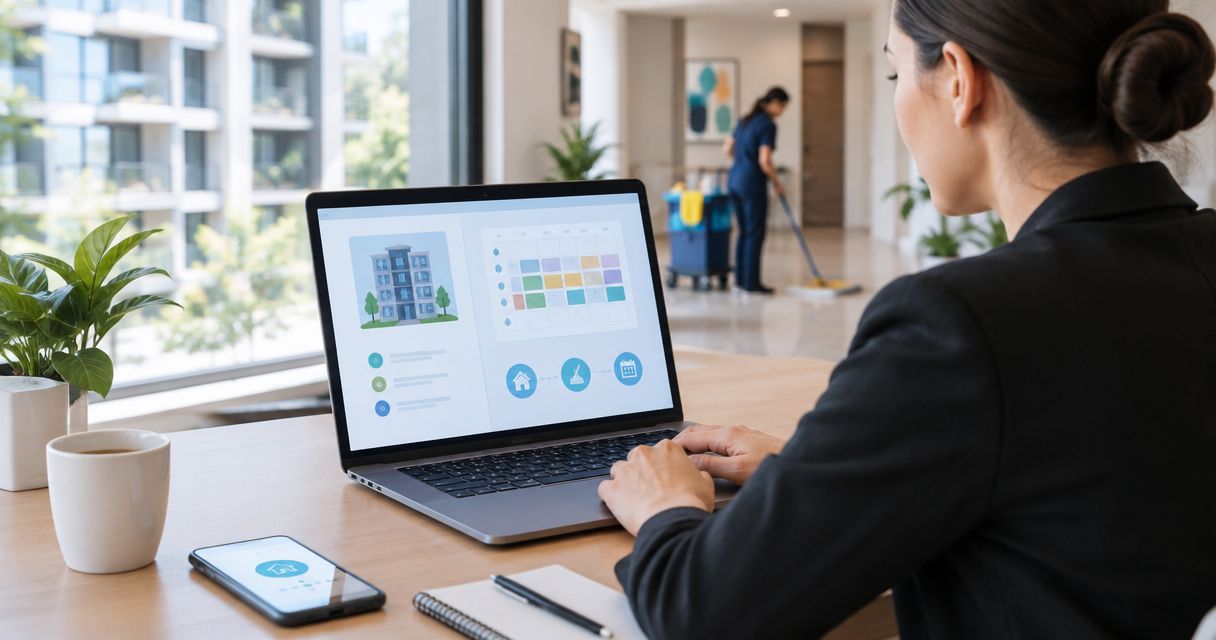 How to connect property management software to multi-unit cleaning schedules
