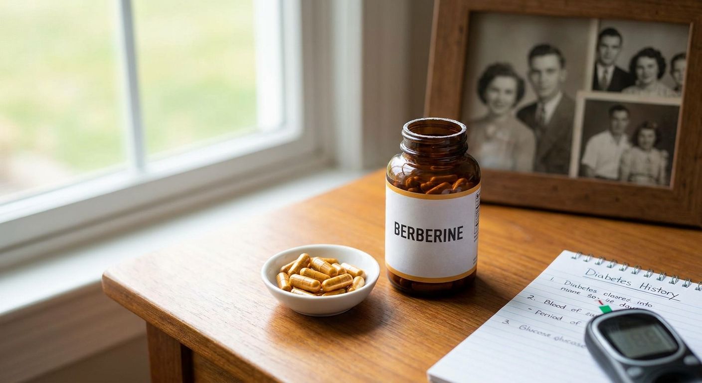 Berberine supplement for people with a family history of diabetes