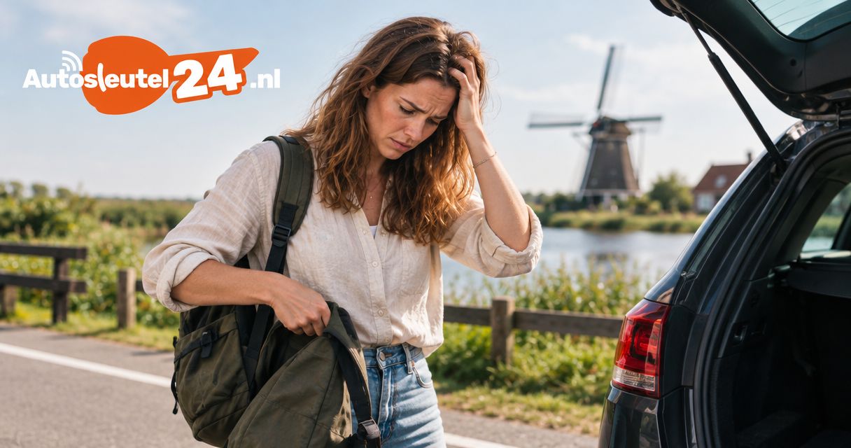 Autosleutel verloren tijdens een weekend weg in Nederland