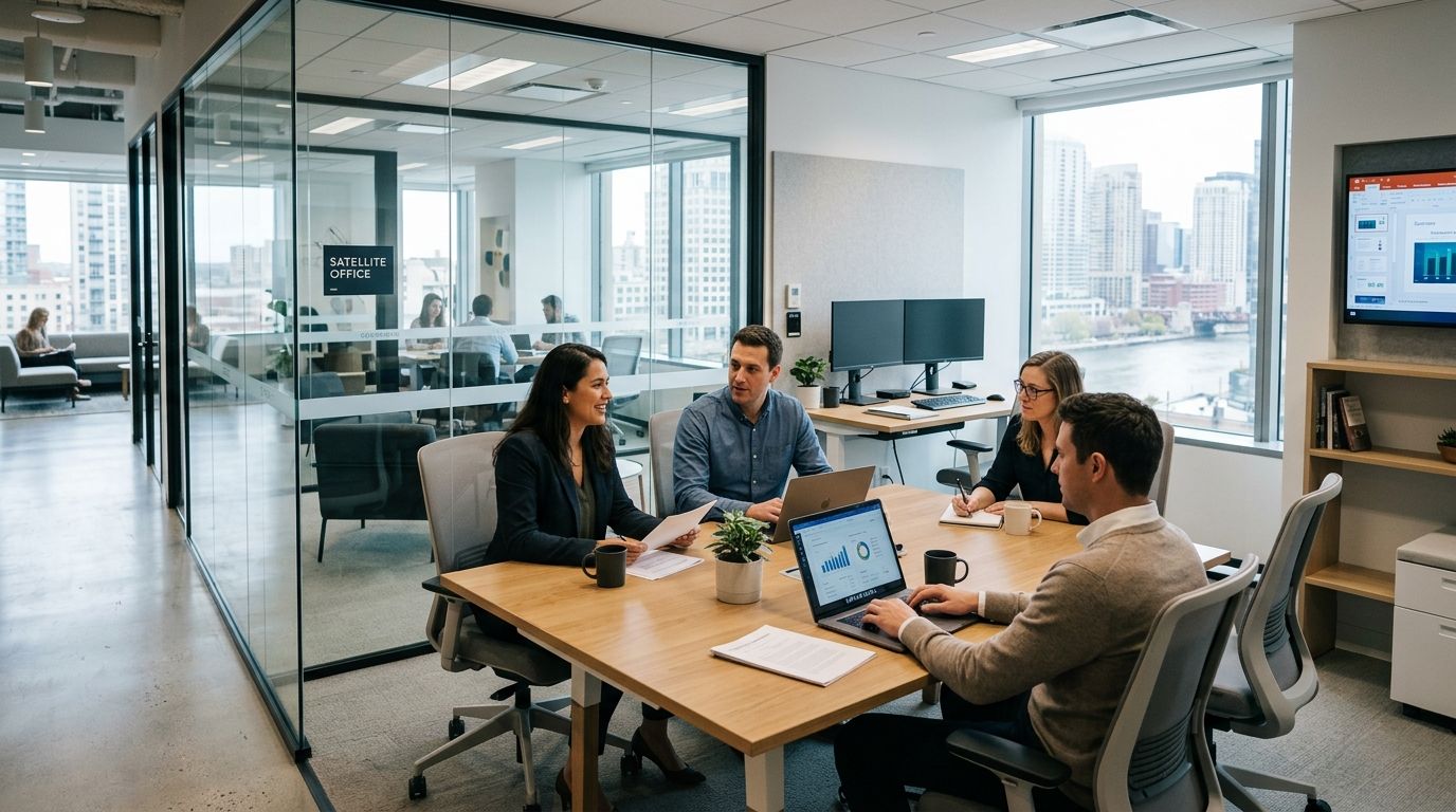 Private office for corporate satellite teams and regional offices