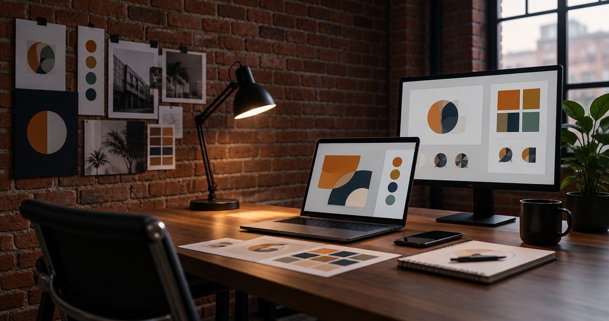 Brand identity design services for an established business