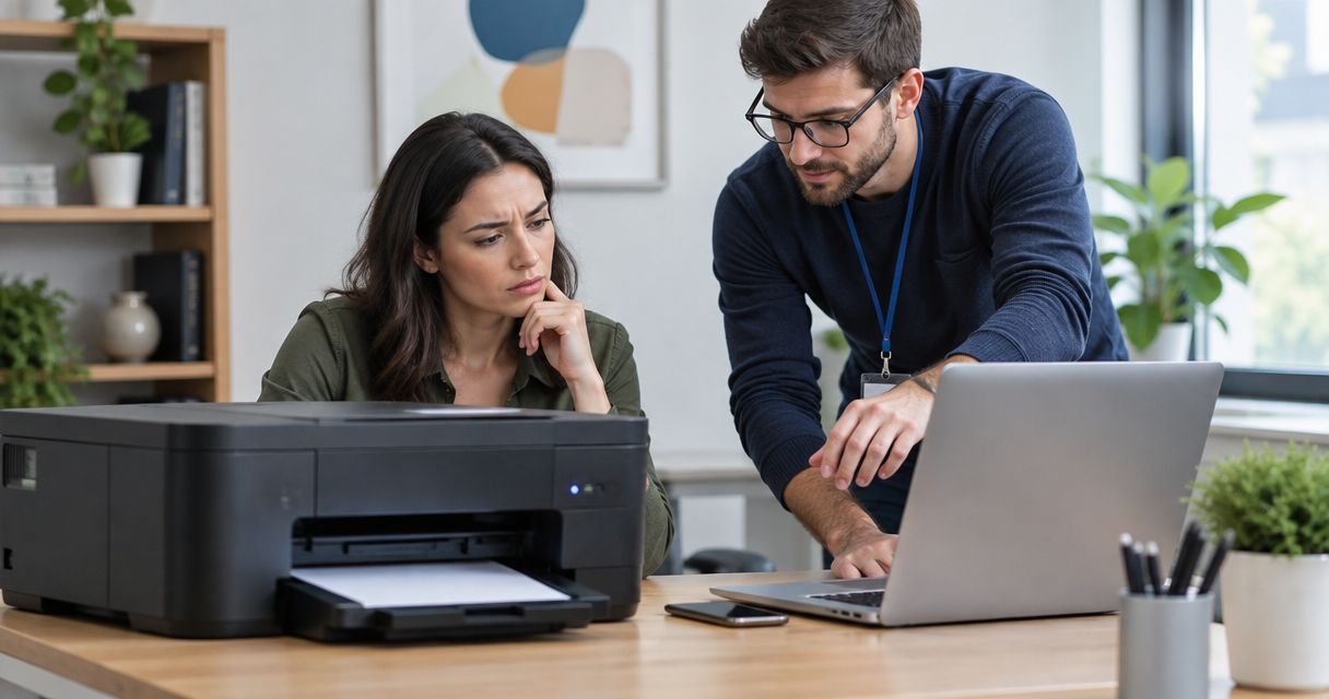 Can IT support help with a printer that won't connect to the network?