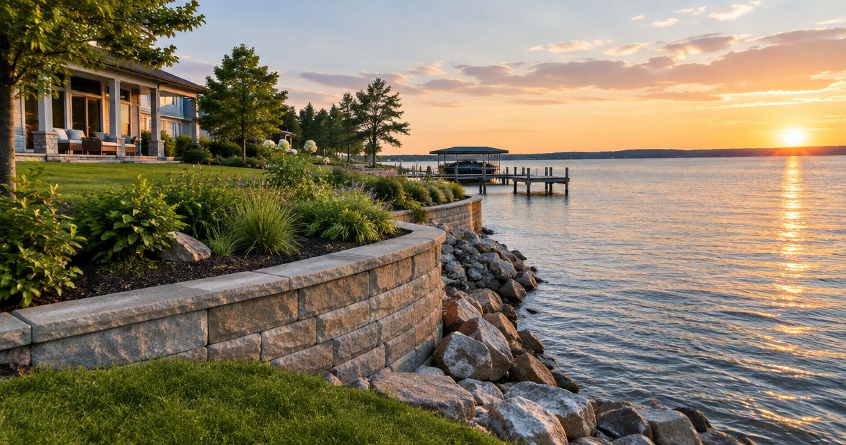 Retaining walls for waterfront properties: complete 2026 guide