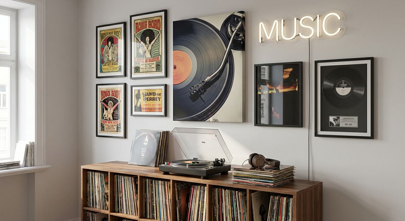 Wall art for music lovers and vinyl collectors