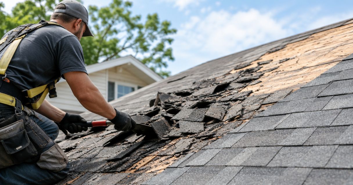 Should old shingles be removed before a new roof?