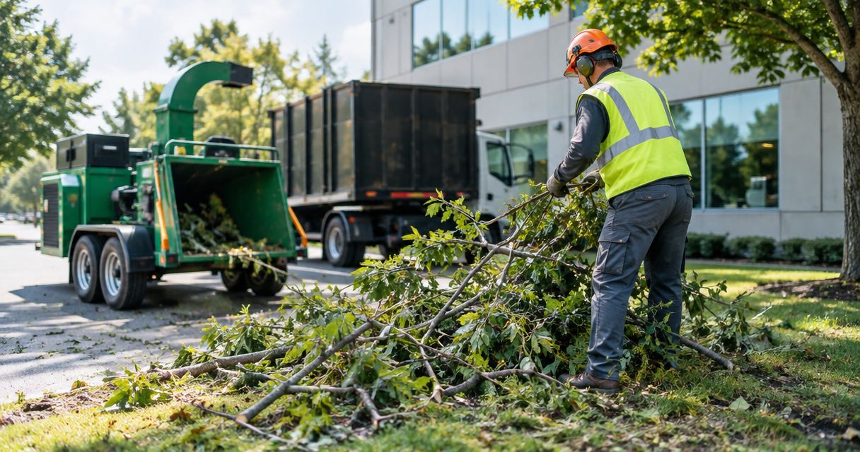 Tree debris removal for commercial property managers
