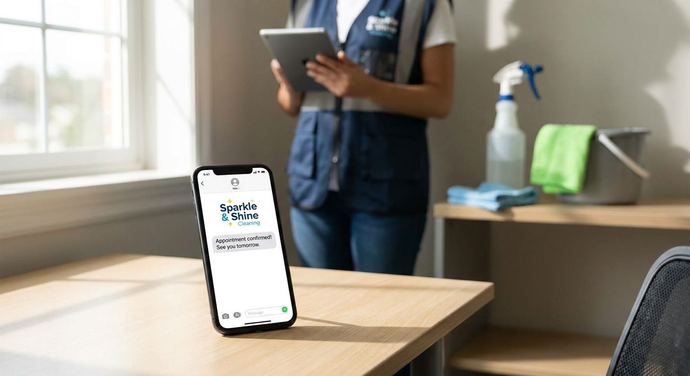 Small business texting service for cleaning companies