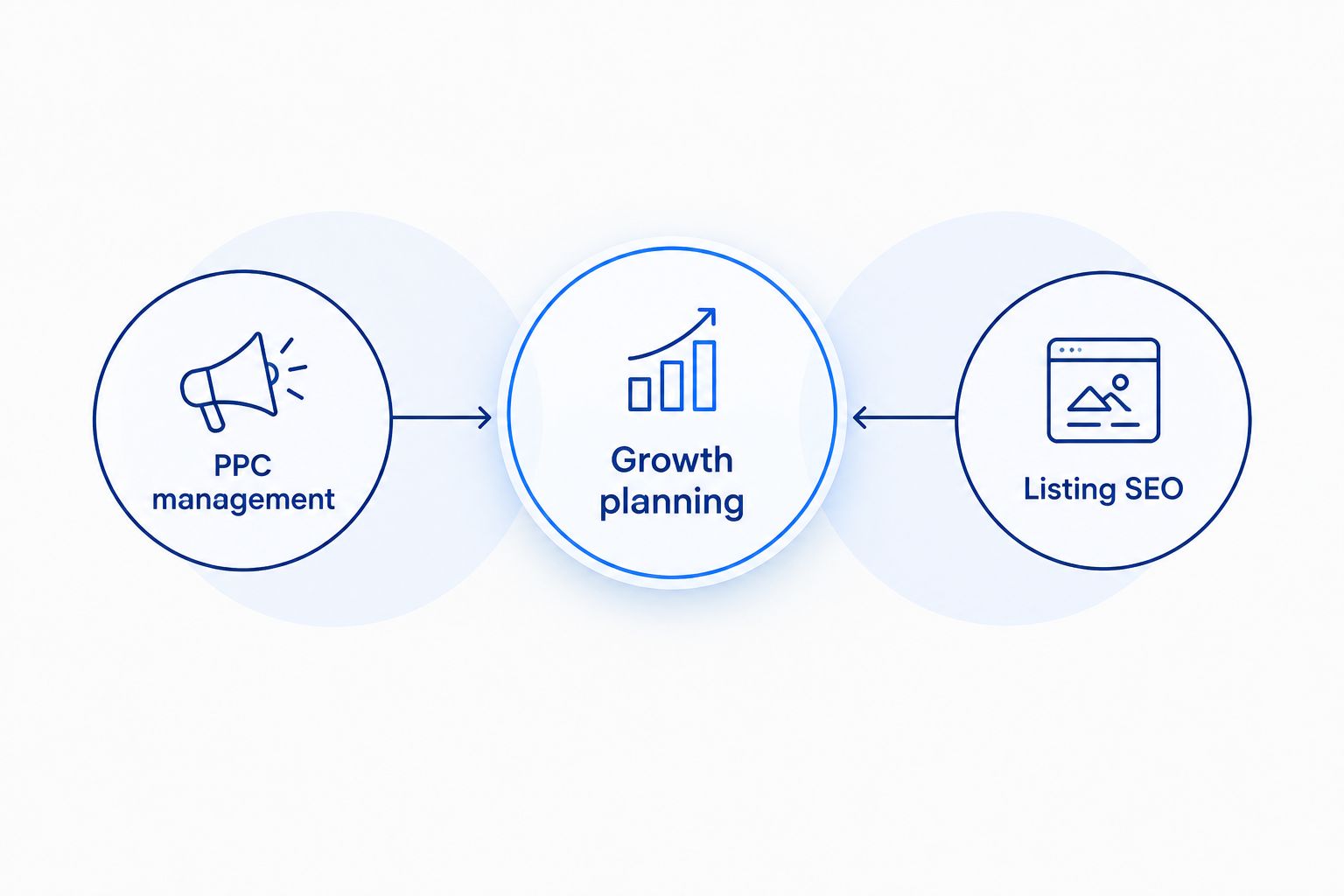 Growth planning connected to PPC management and listing SEO