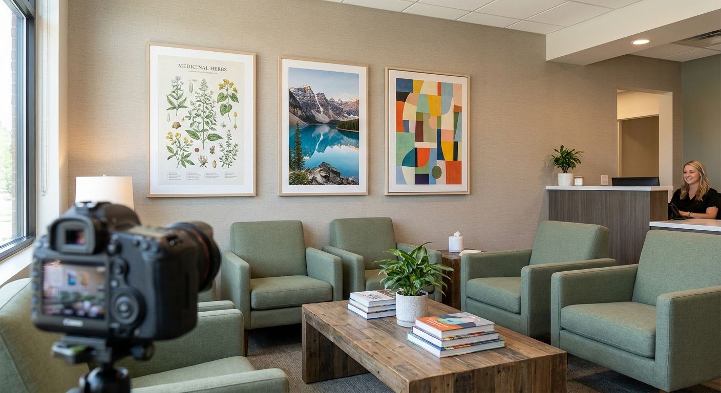 Wall art for medical and dental office waiting rooms
