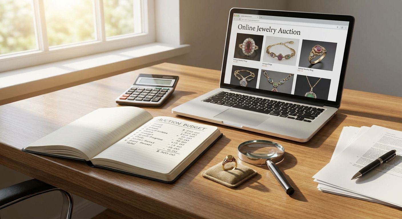 How to set a budget for online jewelry auctions