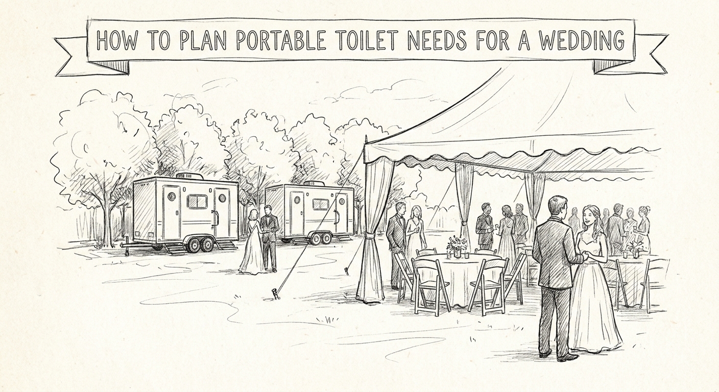 How to plan portable toilet needs for a wedding