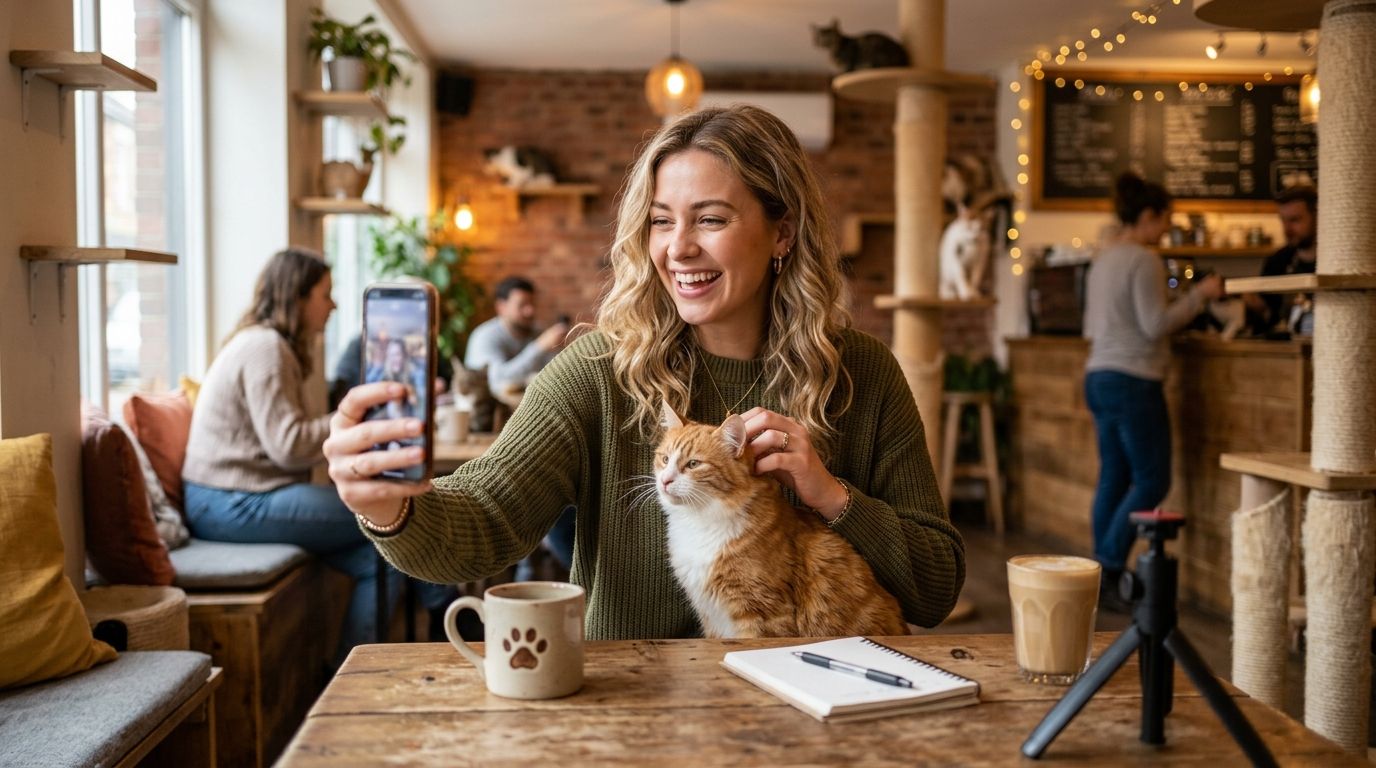 Influencer marketing for cat cafes
