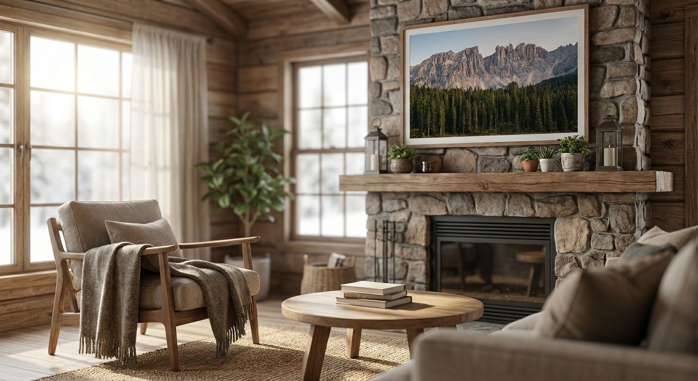 Mountain and nature wall art for cabin retreats