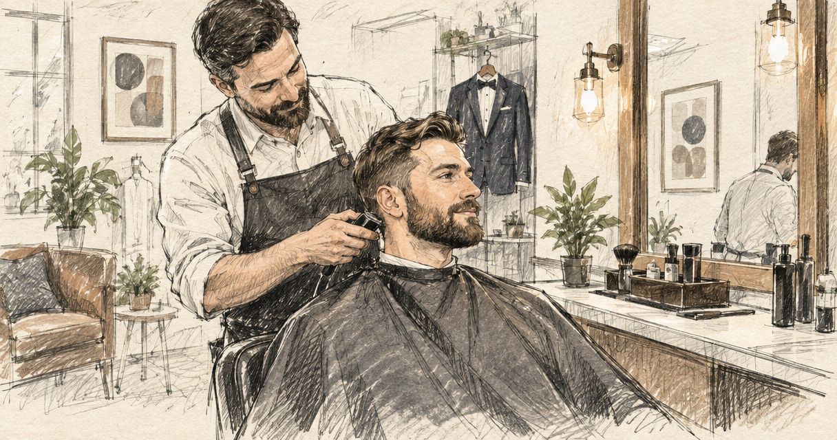 Best barbershops for wedding day grooming near me