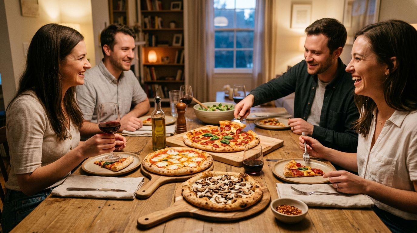 How to pick the right pizza size for a small dinner party