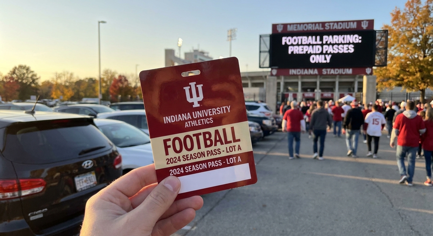 Prepaid parking passes for Indiana University football games