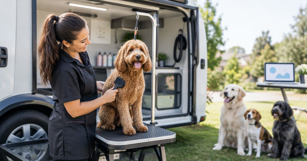 Average mobile dog grooming prices by dog size 2026