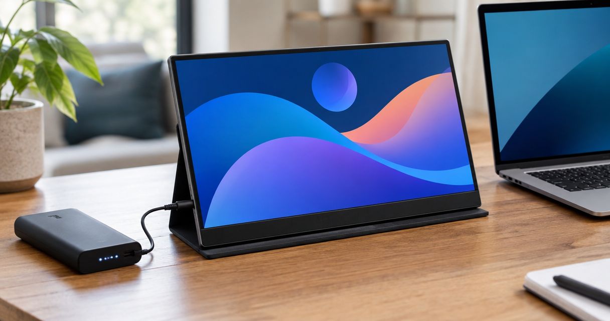Can a portable monitor be used while it's charging?