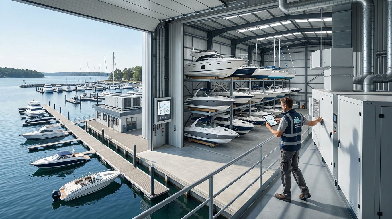 Climate control for marinas and boat storage facilities: complete 2026 guide