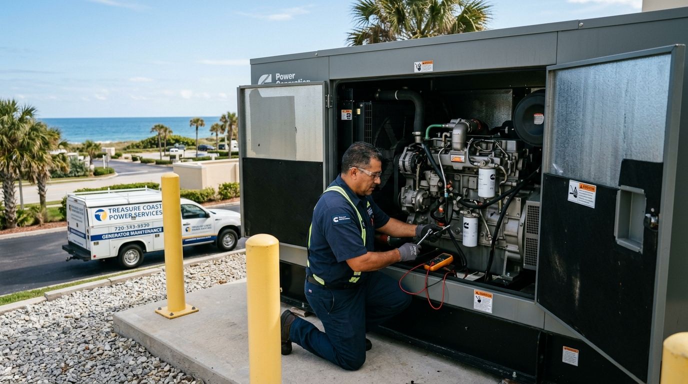 Commercial generator maintenance contracts for Treasure Coast