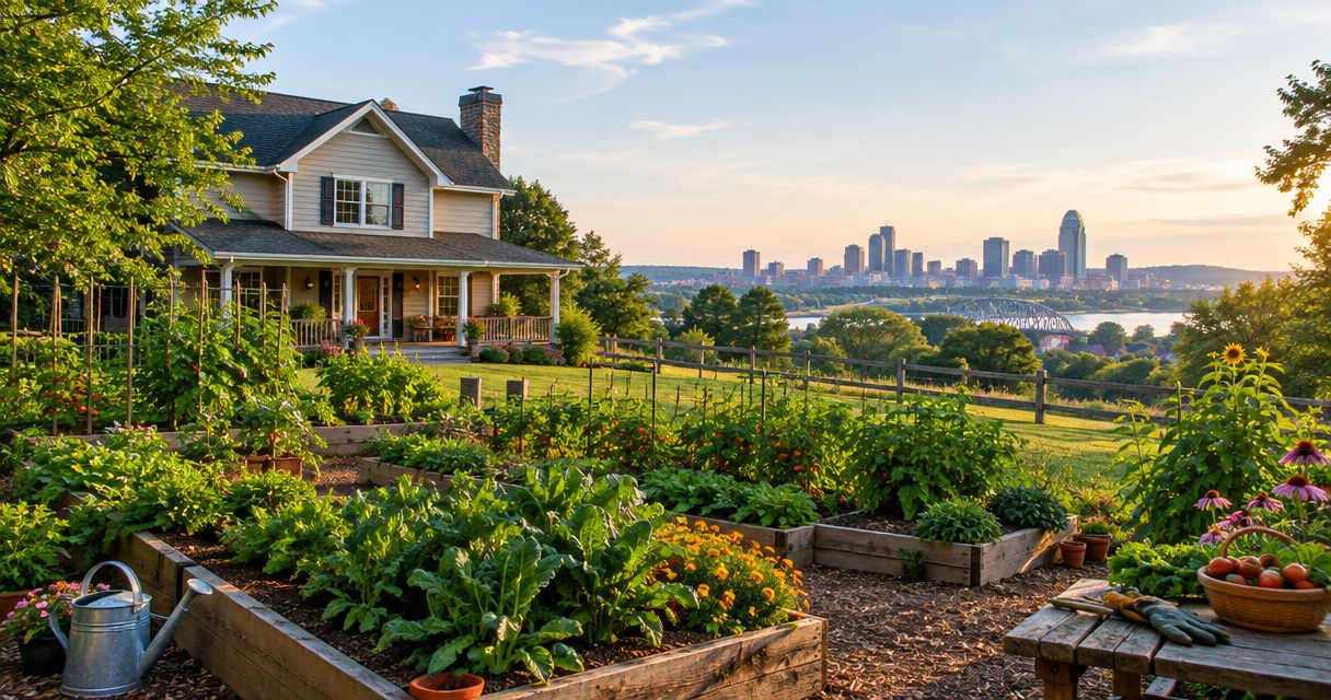 Homes for sale in Cincinnati with acreage for gardening