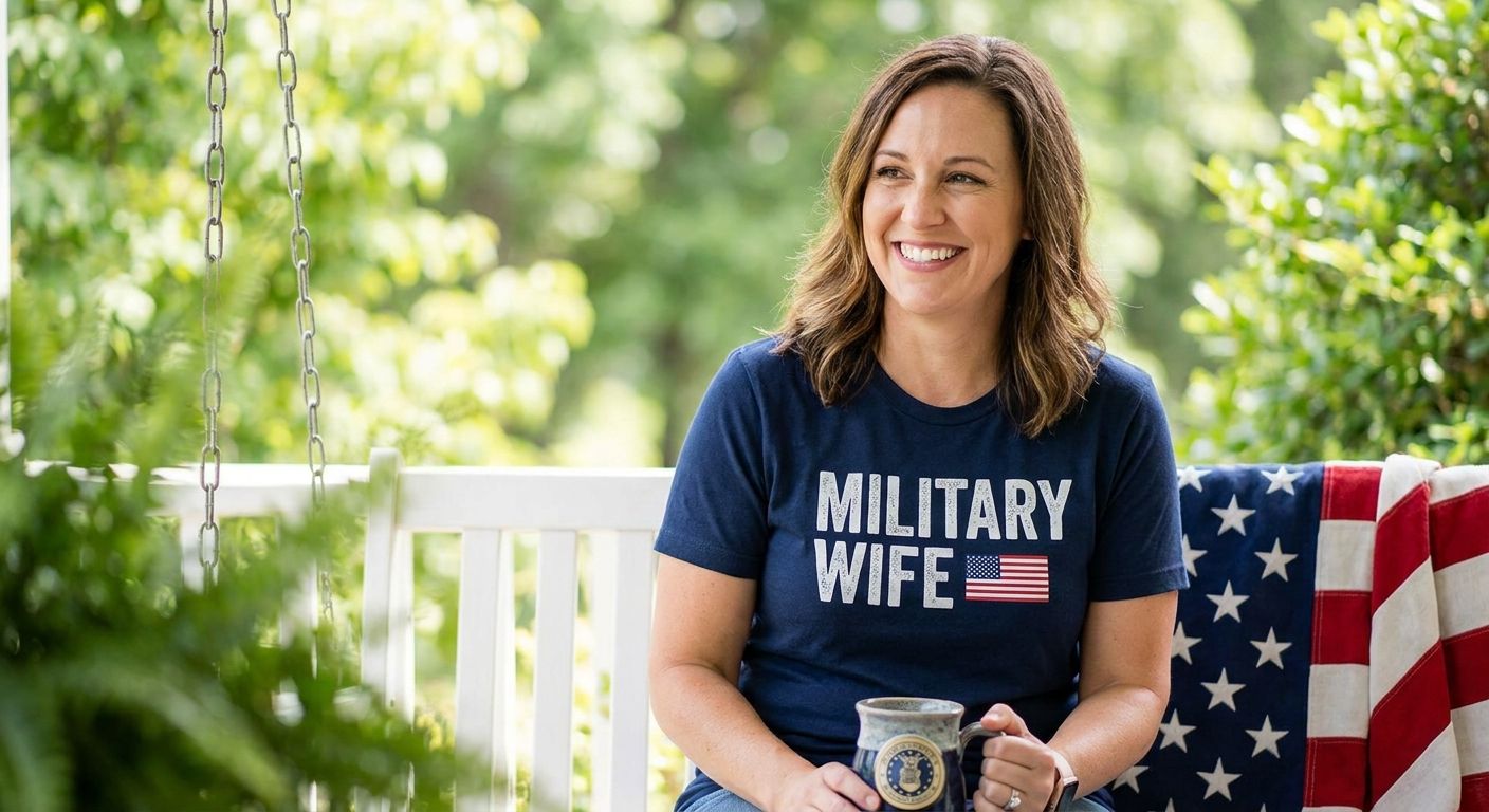 Patriotic apparel for military wives