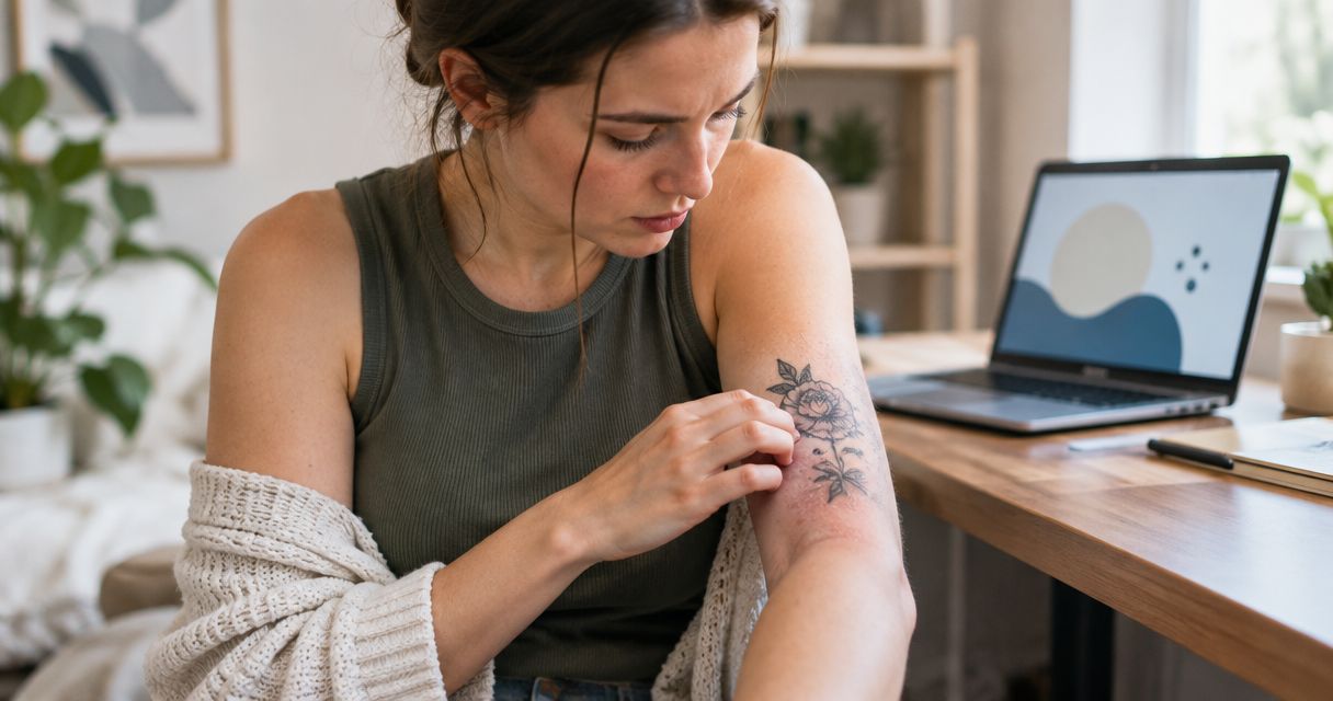 Can tattoo ink cause an allergic reaction years later?