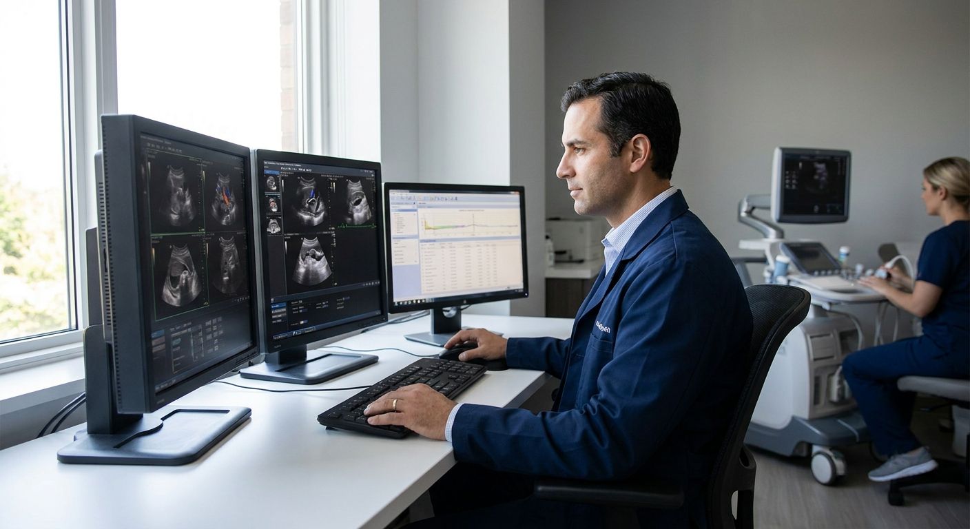 Ultrasound reporting services for diagnostic labs
