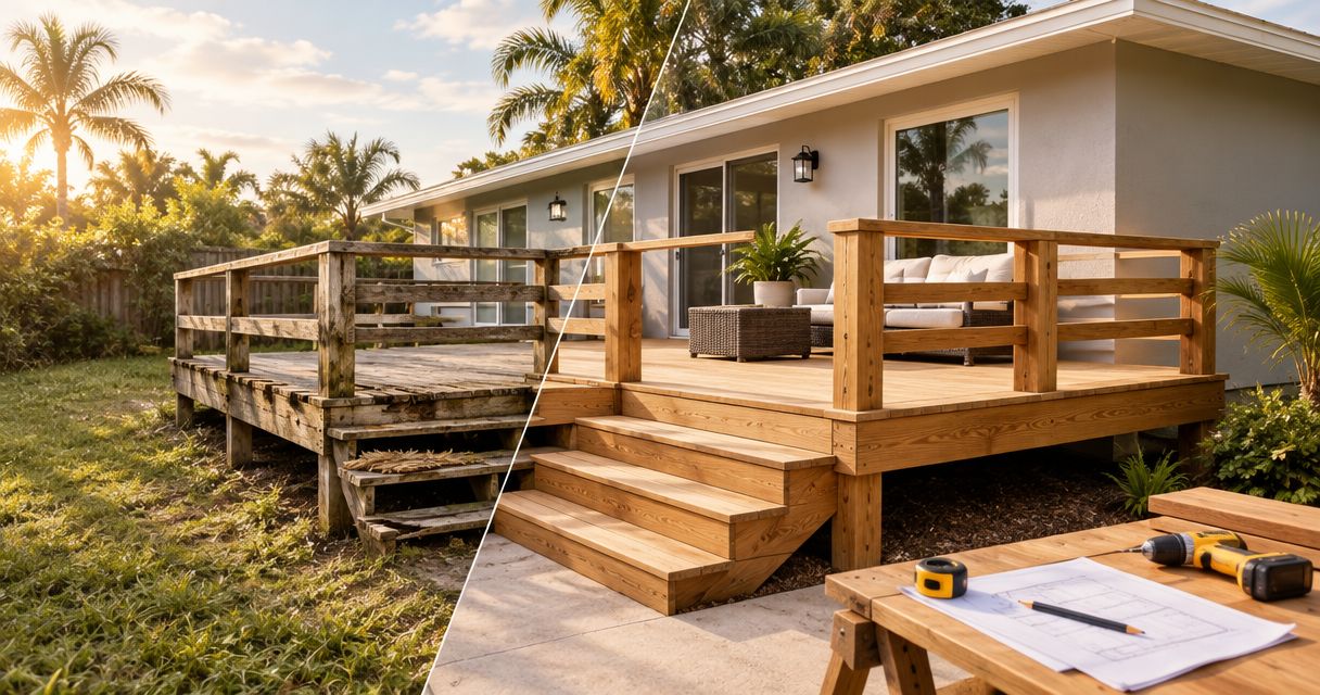 Can an Orlando deck be repaired, or does it need replacing?