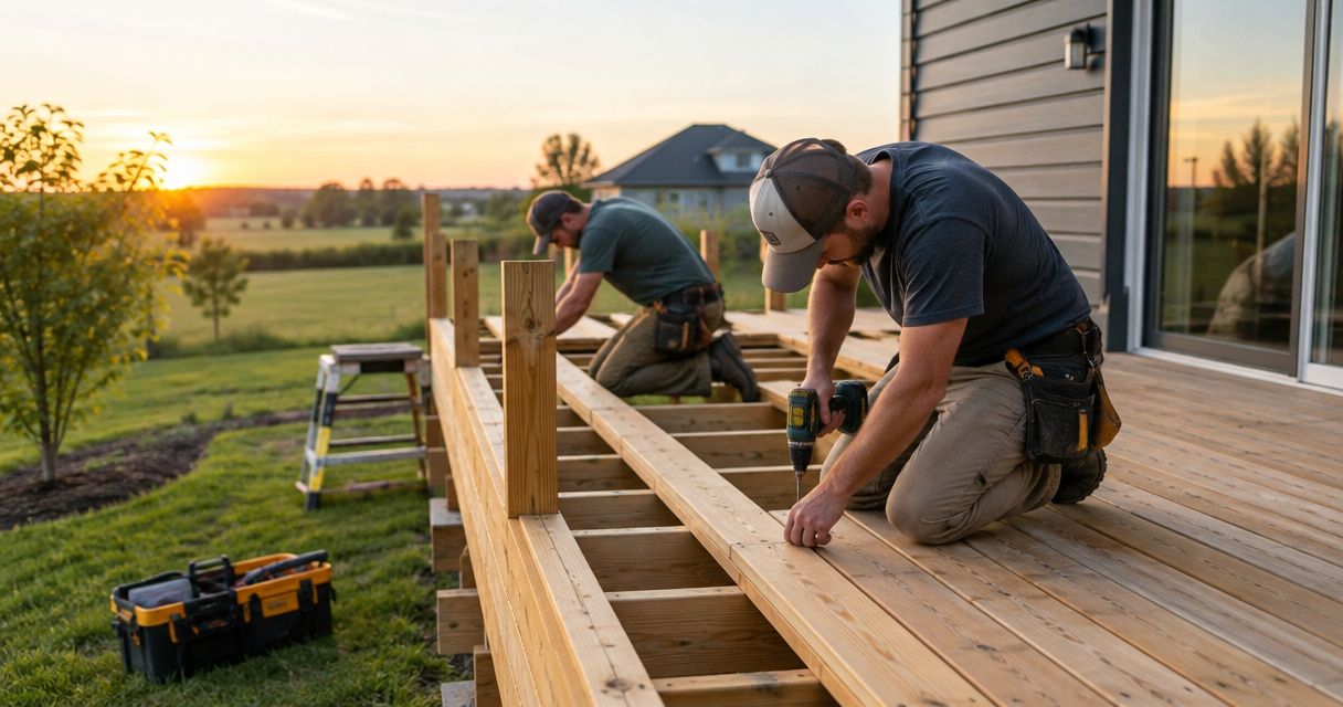 How long does it take to build a deck in Central Iowa?