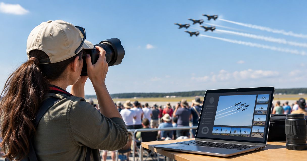 AI photo gallery software for airshow and aviation events