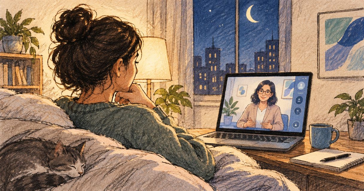 Mejores plataformas de terapia en línea con horarios nocturnos 2026