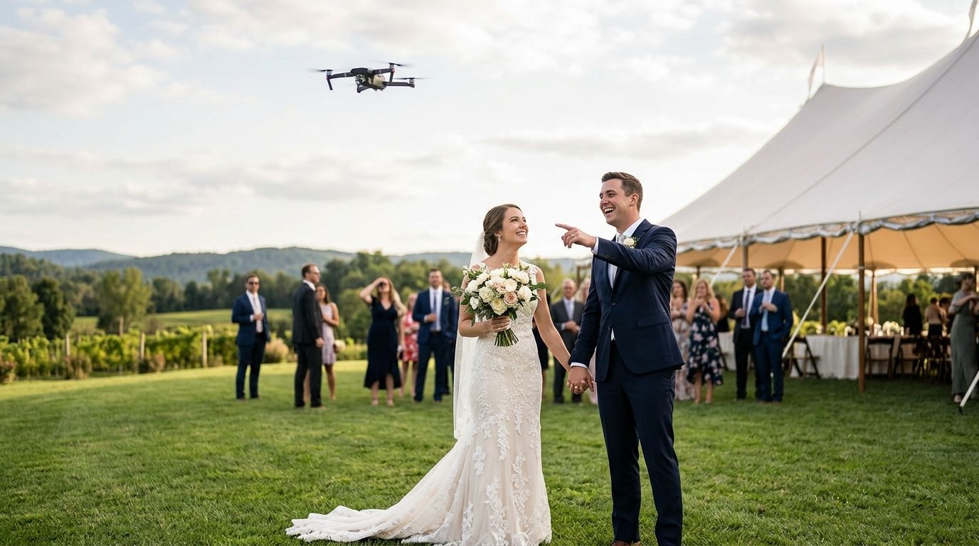 Is drone footage worth it for wedding videography?
