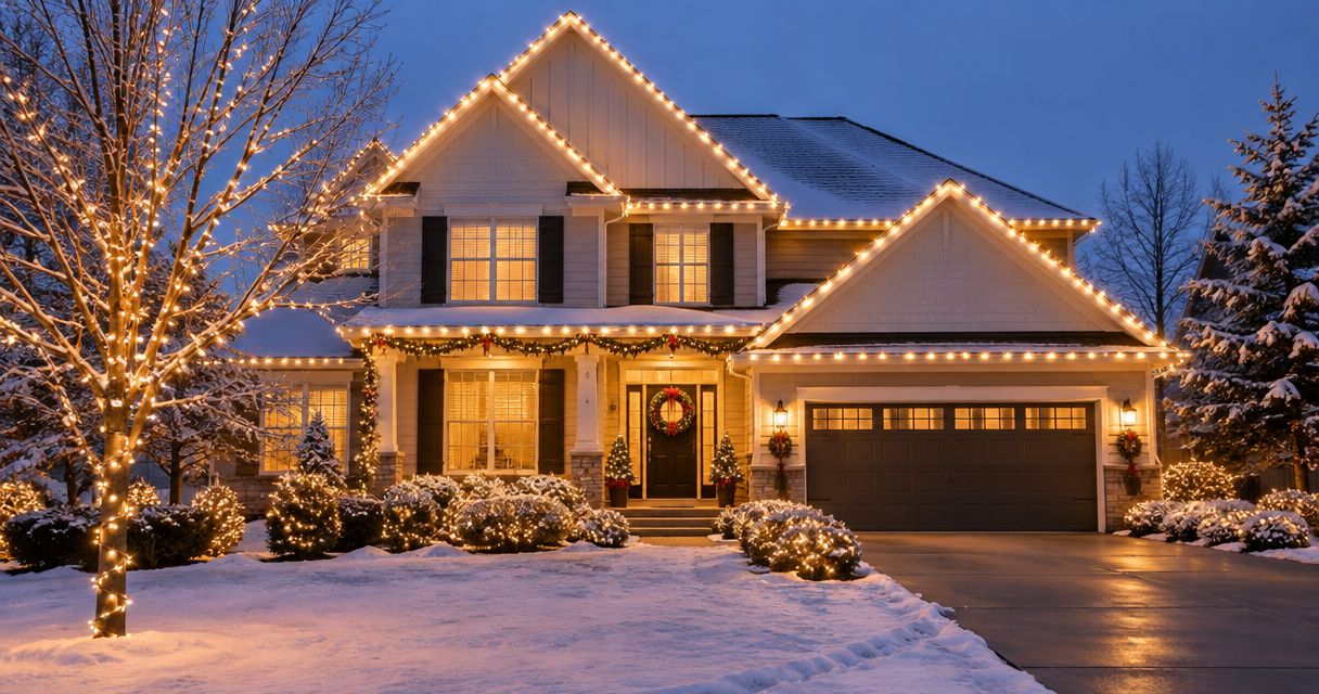 Best christmas light styles for two-story homes 2026