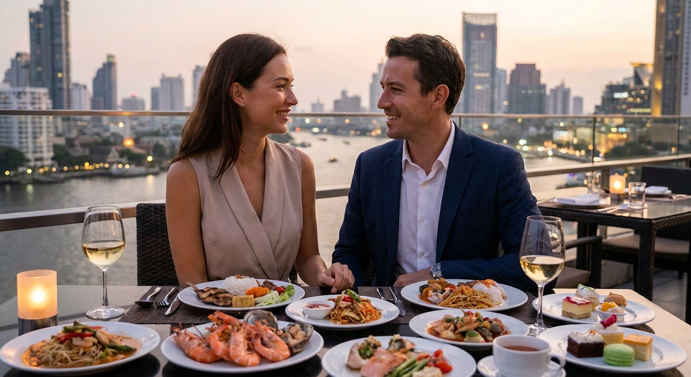 Buffet for first date romantic Bangkok