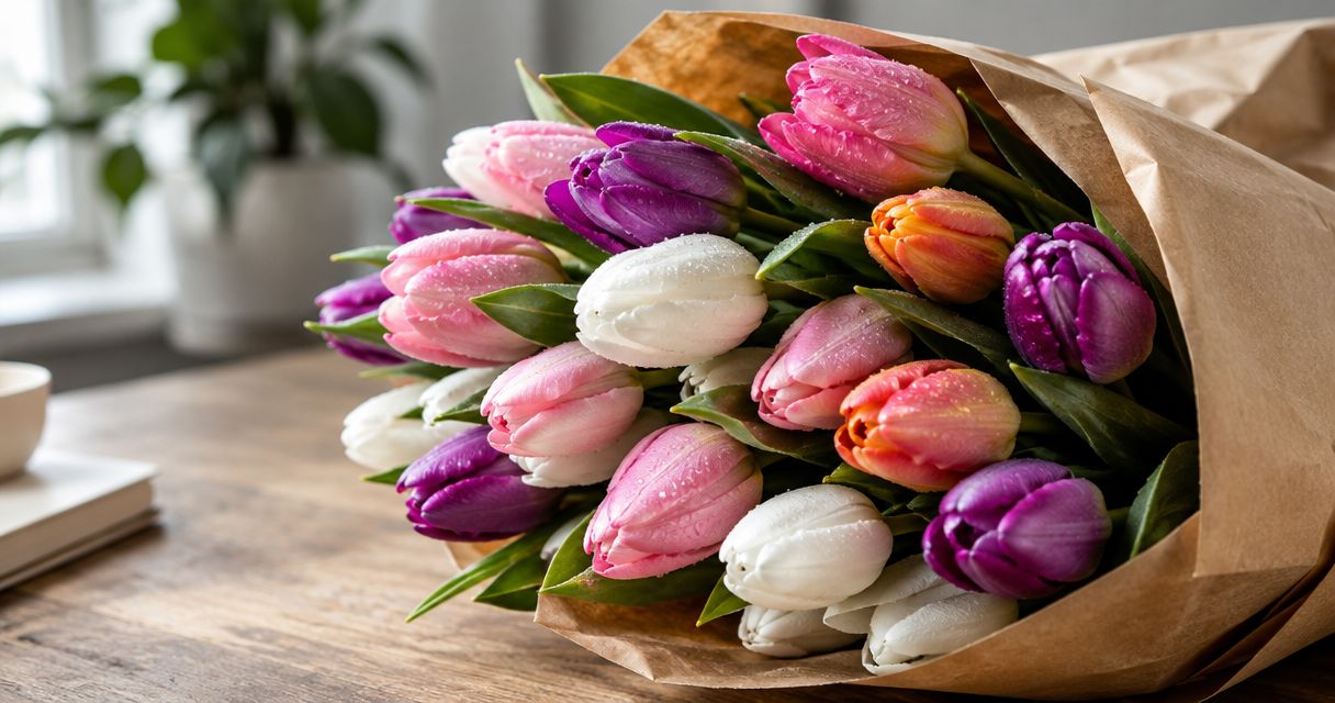 Best wet-look tulip bouquet styles for 2026