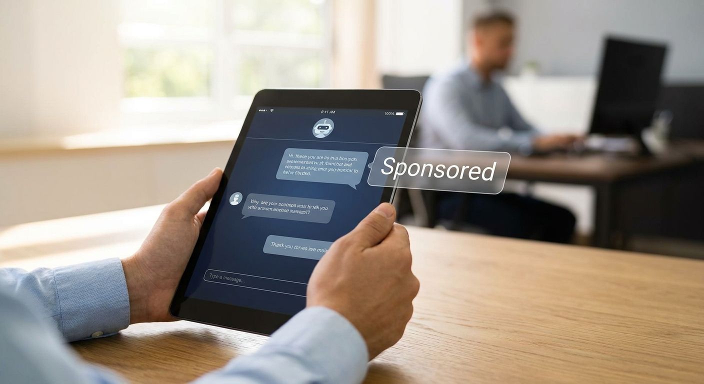 How to disclose sponsored ads in an AI chatbot without breaking trust