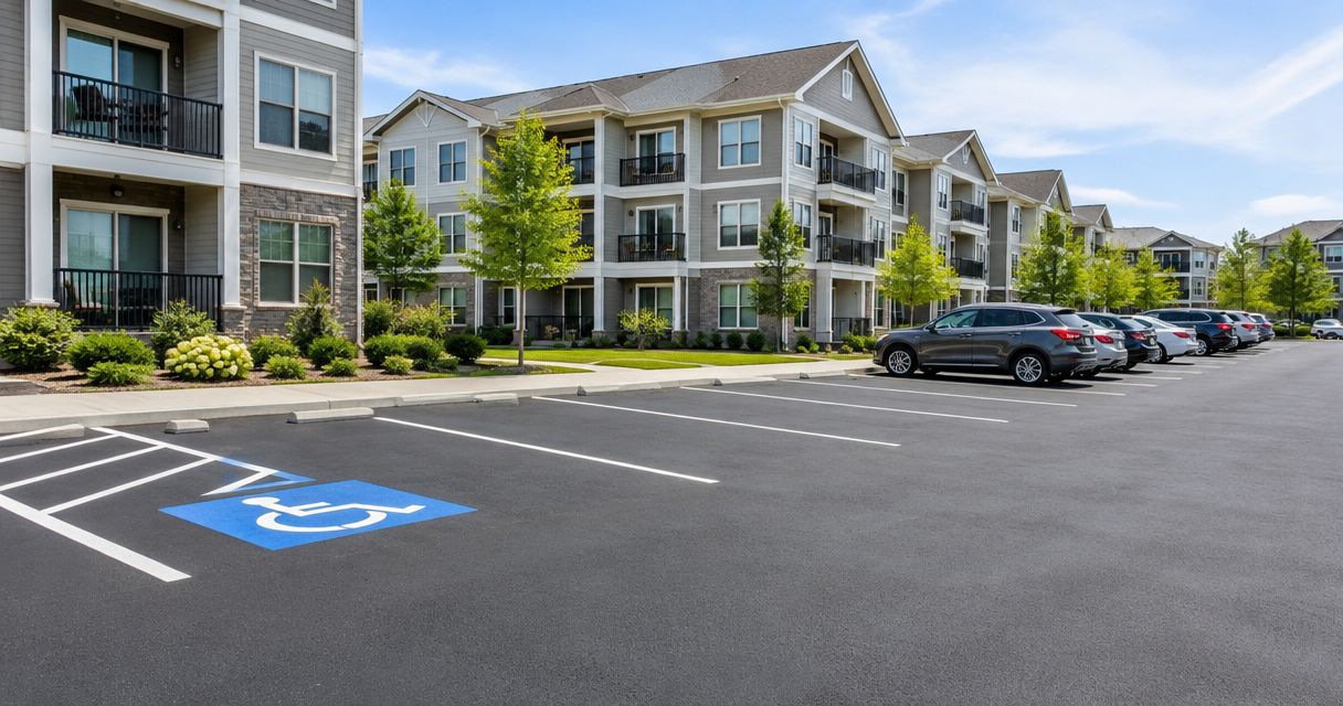 Parking lot striping for apartment complexes: complete 2026 guide